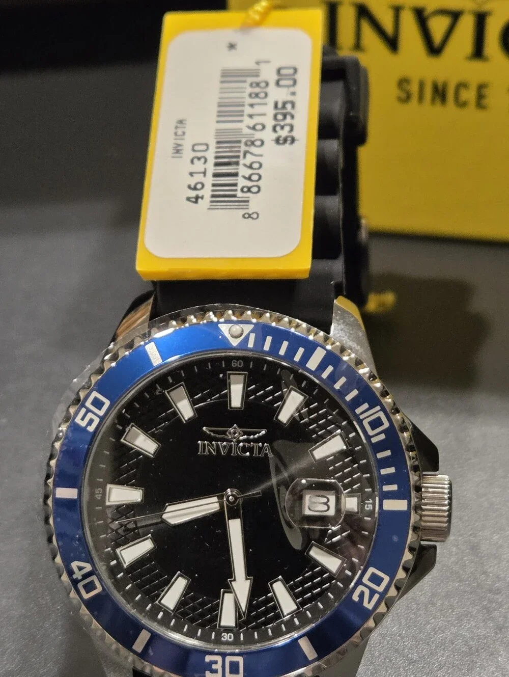 Invicta Pro Diver Men's Watch - 45mm. Black (46089) NIB *$395 Retail*